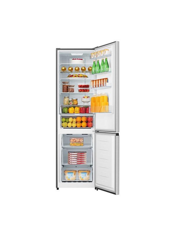 Hisense RB440N4ACD 60/40 Total No Frost Fridge Freezer - Stainless Steel - Image 2